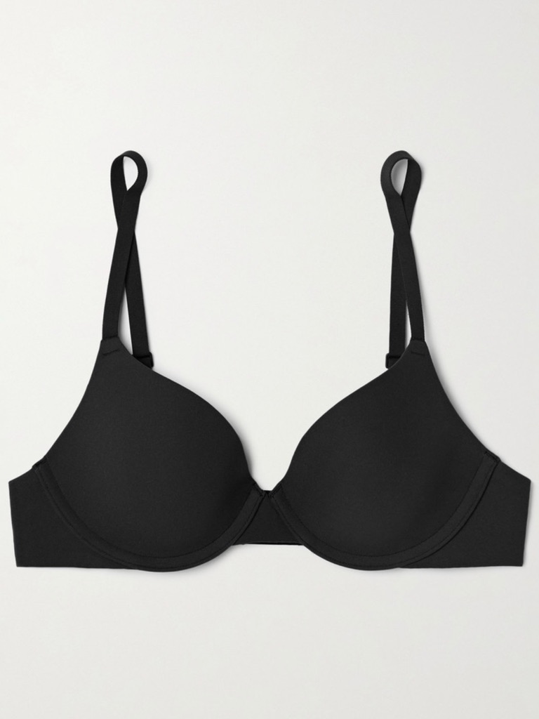 Skims Fits Everybody T Shirt Bra Onyx Black Plus Size 38ddd New